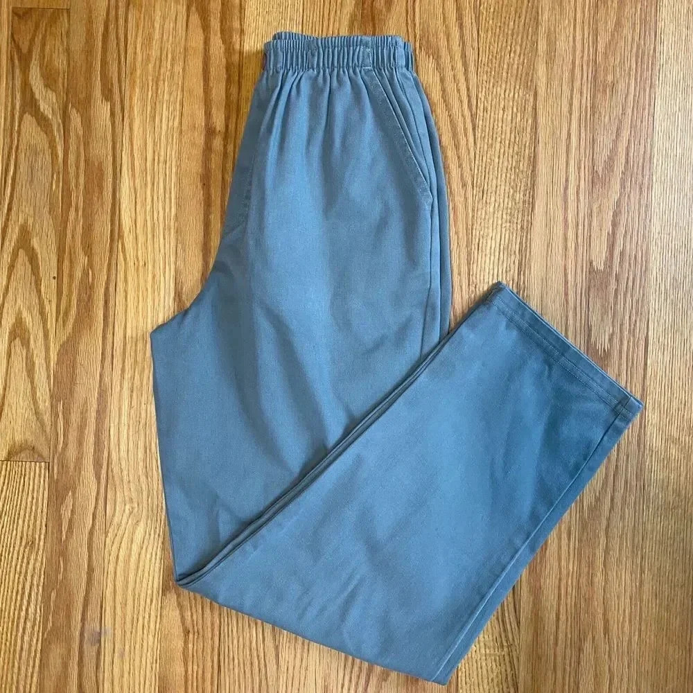 Vintage Bobbie Brooks Womens Pants Size 8P Straight Leg Green retro academia